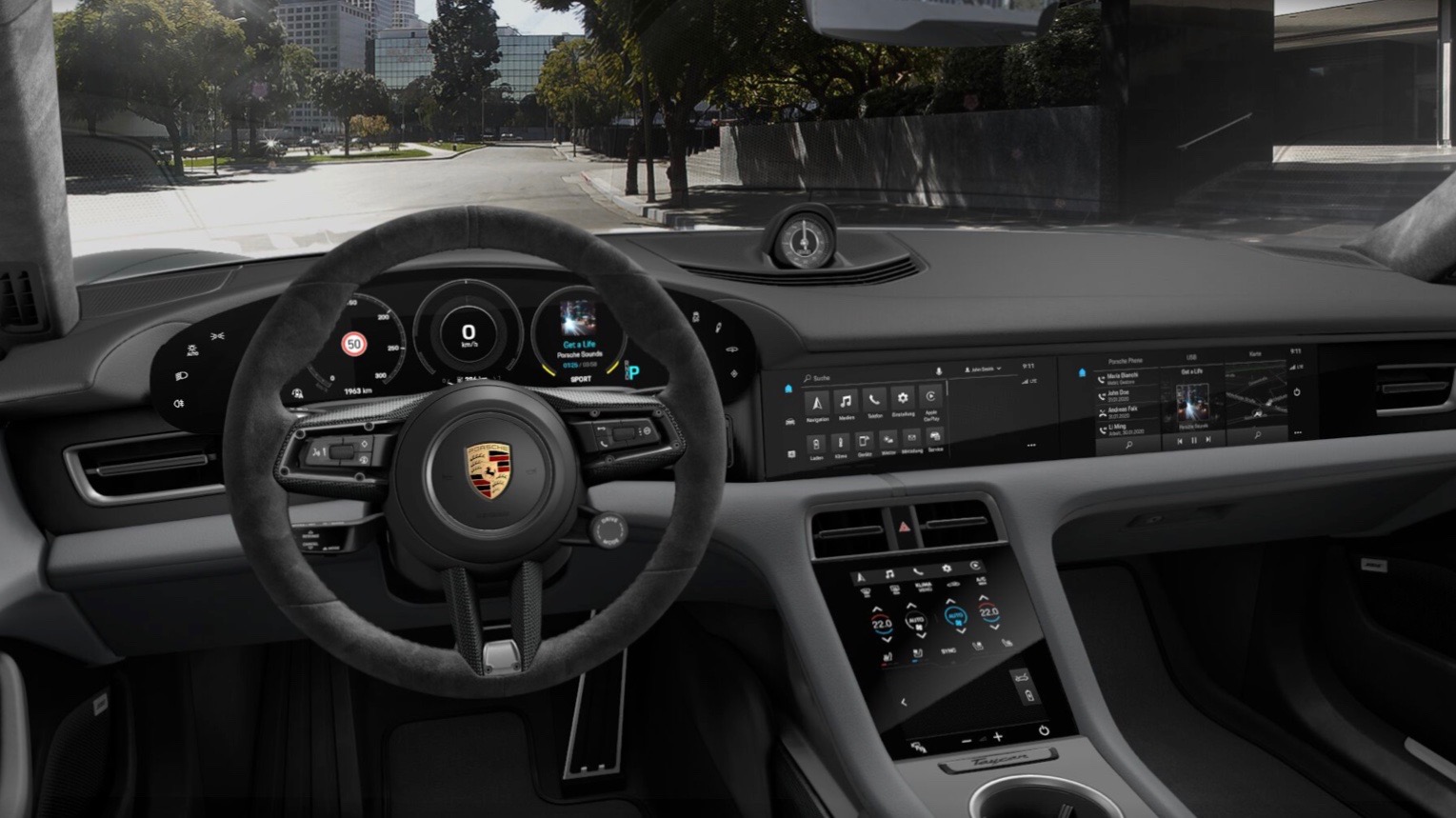 Porsche taycan салон